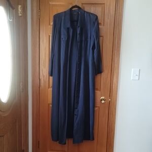 Liz Claiborne Deep Blue Button-Up Dress